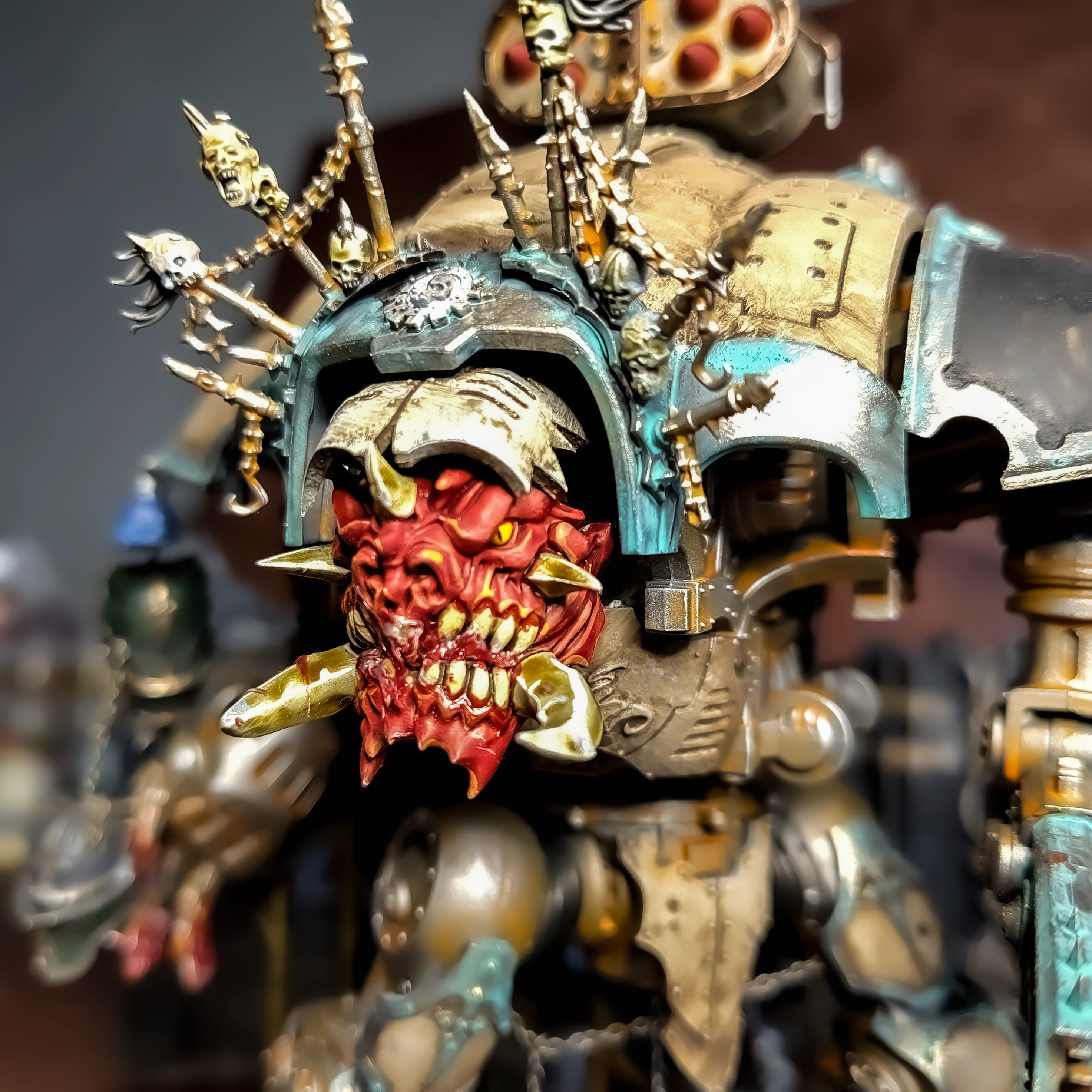 Details of the Chaos Knight's face. Basic Tier.